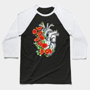 Human heart, poppies plant lovers, Heart ,anatomical Human heart Baseball T-Shirt